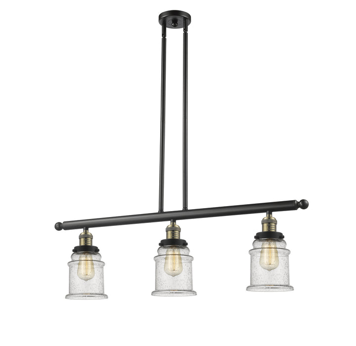 Innovations 213-BAB-G184-LED LED Island Pendant, Black Antique Brass