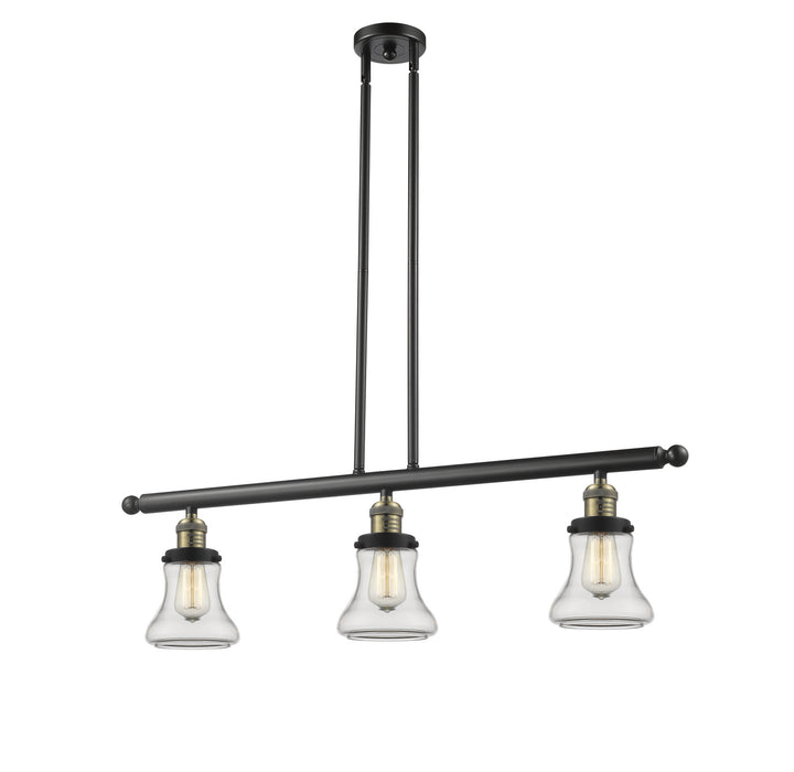 Innovations 213-BAB-G192 Three Light Island Pendant, Black Antique Brass