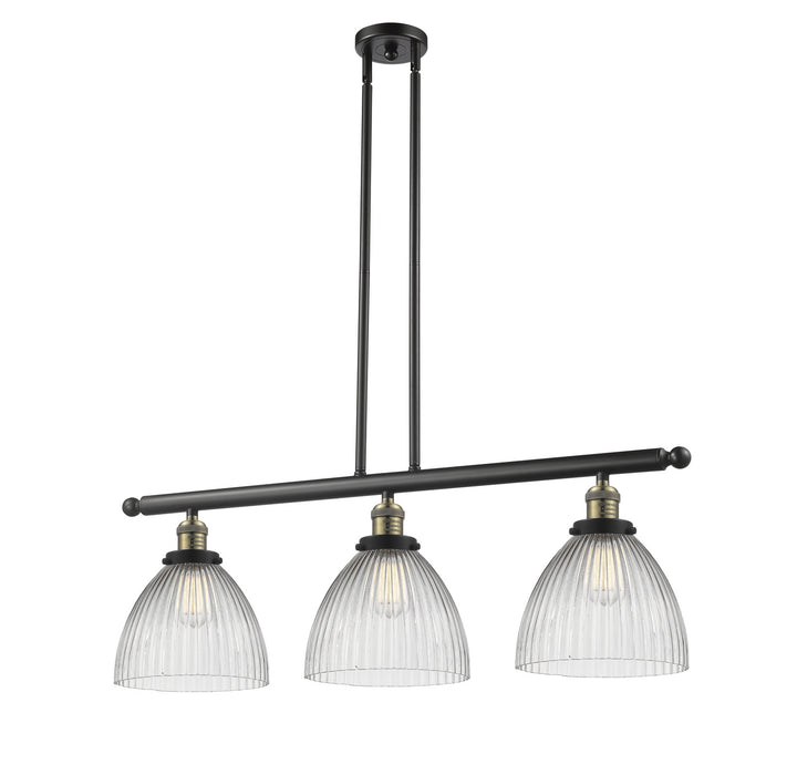 Innovations 213-BAB-G222 Three Light Island Pendant, Black Antique Brass