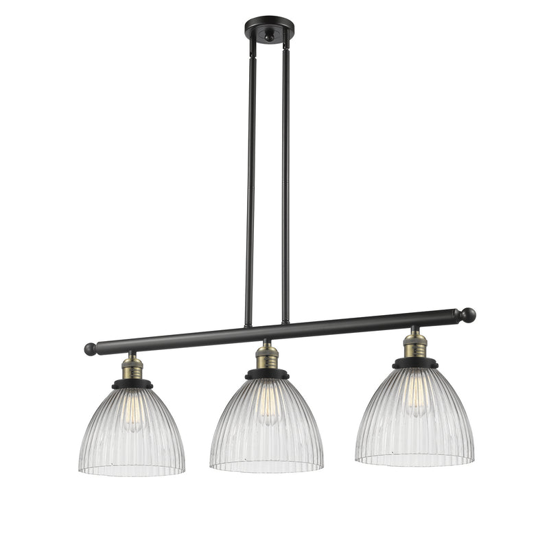 Innovations 213-BAB-G222-LED LED Island Pendant, Black Antique Brass