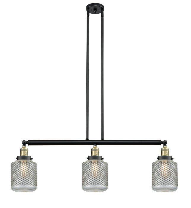 Innovations 213-BAB-G262 Three Light Island Pendant, Black Antique Brass