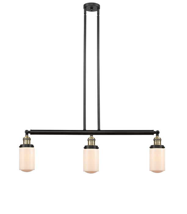 Innovations 213-BAB-G311 Three Light Island Pendant, Black Antique Brass