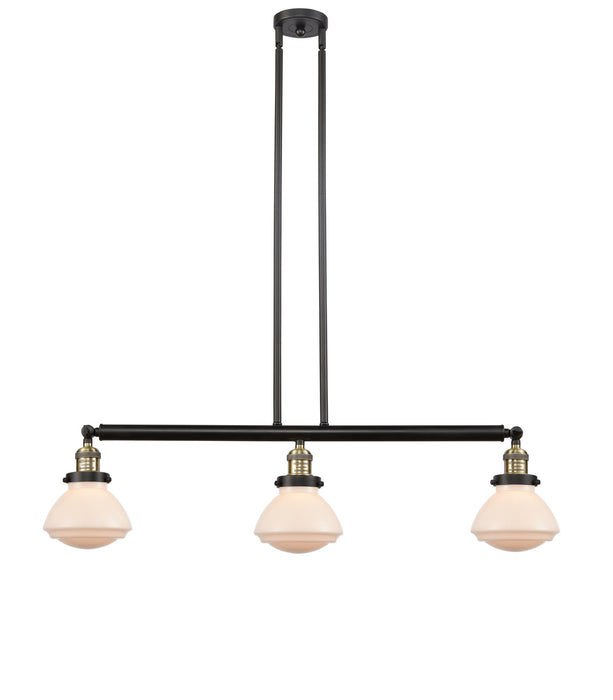 Innovations 213-BAB-G321 Three Light Island Pendant, Black Antique Brass