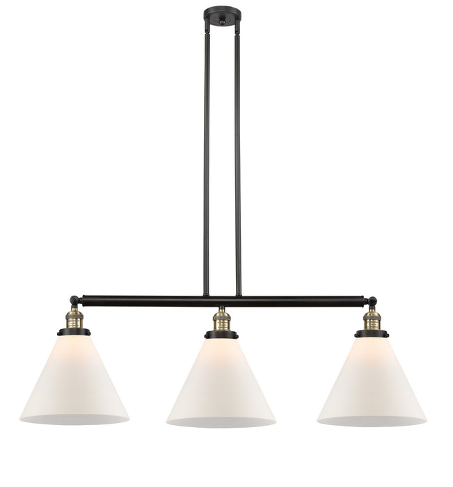 Innovations 213-BAB-G41-L Three Light Island Pendant, Black Antique Brass