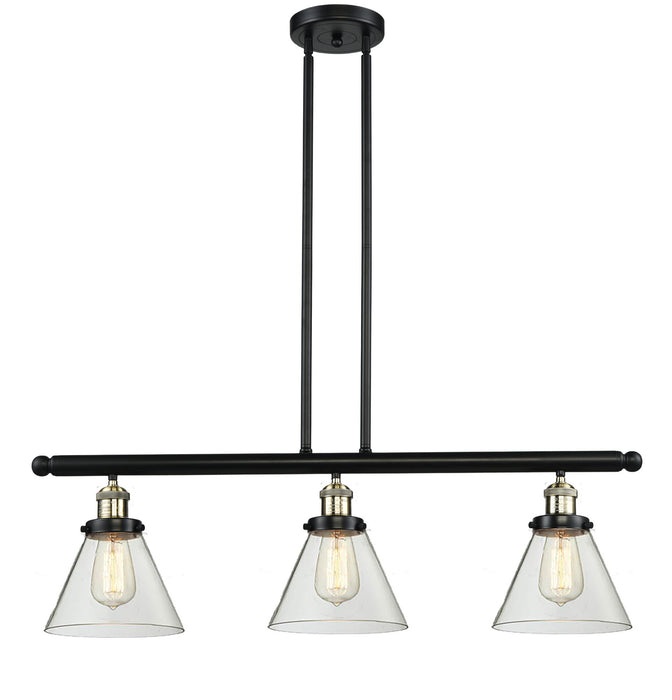 Innovations 213-BAB-G42 Three Light Island Pendant, Black Antique Brass