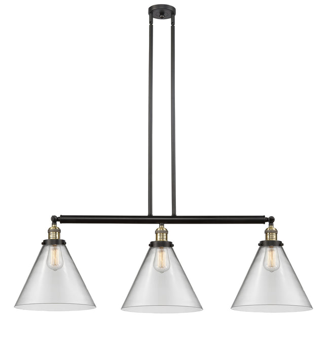 Innovations 213-BAB-G42-L Three Light Island Pendant, Black Antique Brass