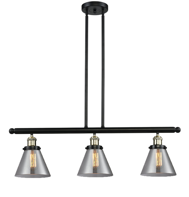 Innovations 213-BAB-G43 Three Light Island Pendant, Black Antique Brass