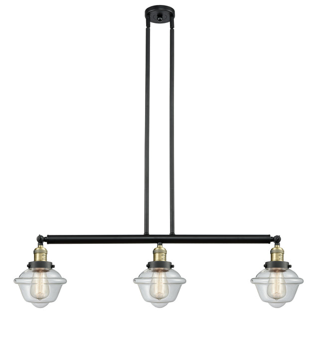 Innovations 213-BAB-G532 Three Light Island Pendant, Black Antique Brass