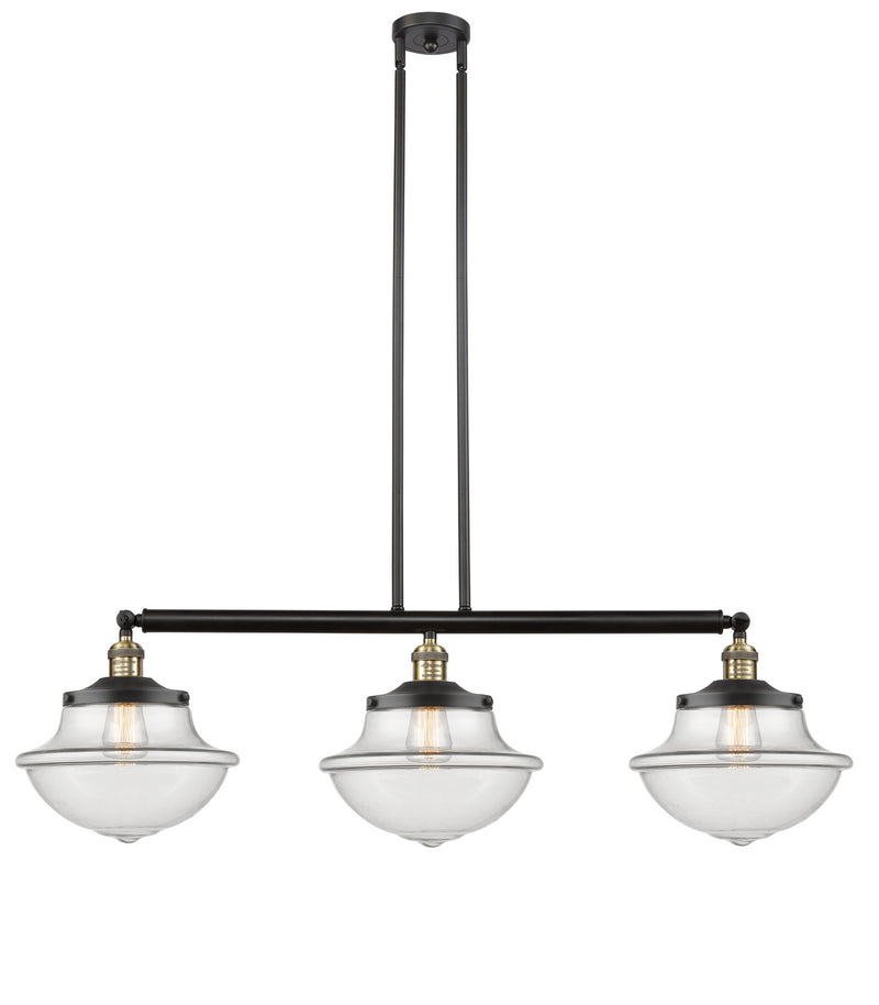 Innovations 213-BAB-G542 Three Light Island Pendant, Black Antique Brass