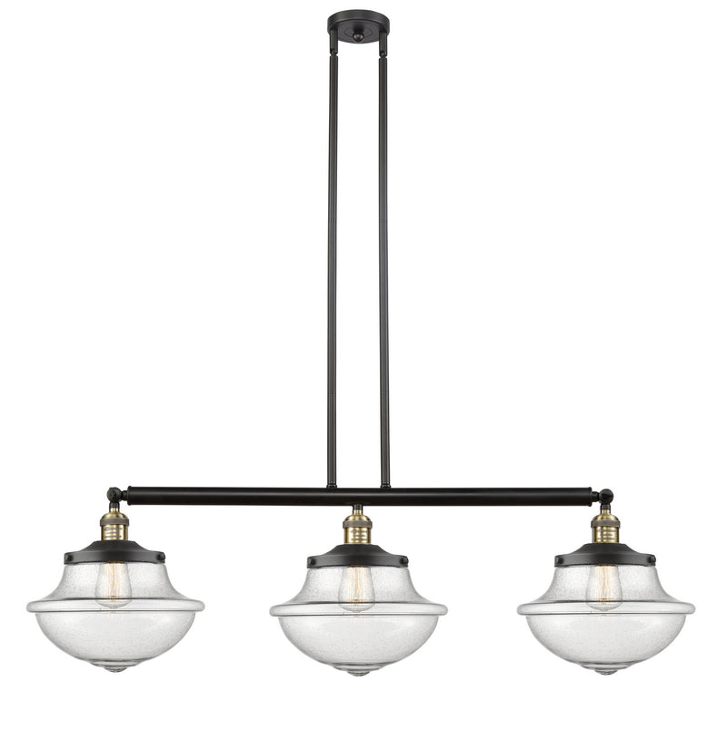Innovations 213-BAB-G544 Three Light Island Pendant, Black Antique Brass