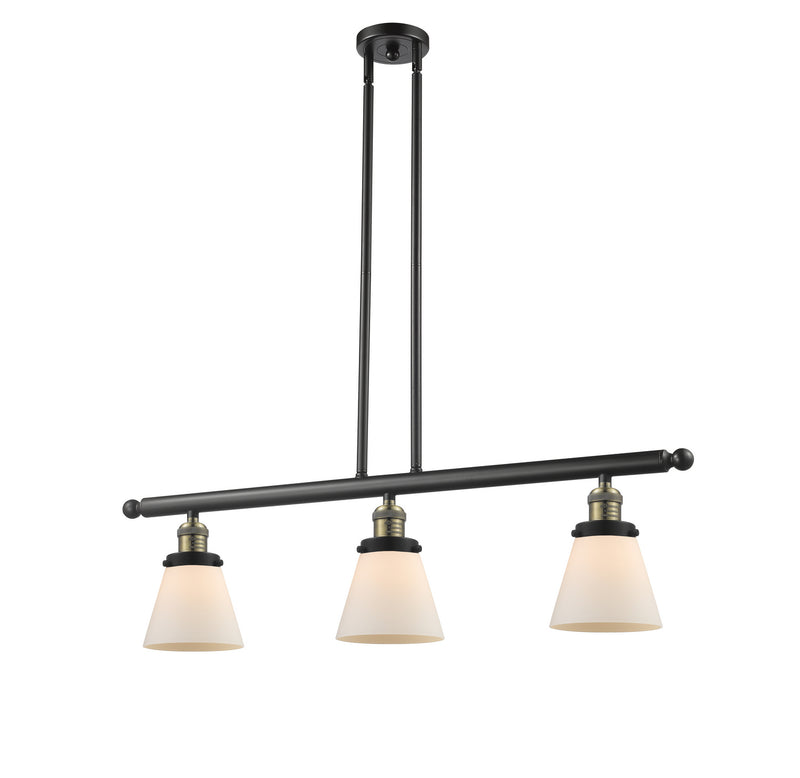 Innovations 213-BAB-G61 Three Light Island Pendant, Black Antique Brass