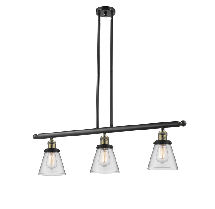 Innovations 213-BAB-G62 Three Light Island Pendant, Black Antique Brass