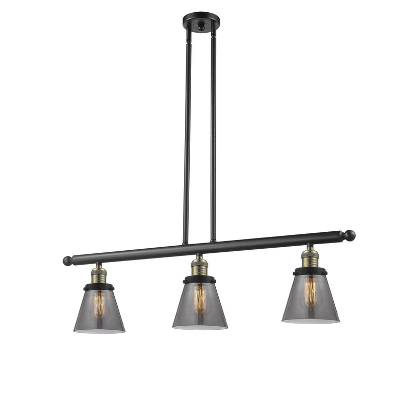 Innovations 213-BAB-G63 Three Light Island Pendant, Black Antique Brass