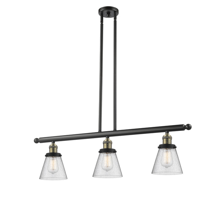 Innovations 213-BAB-G64 Three Light Island Pendant, Black Antique Brass