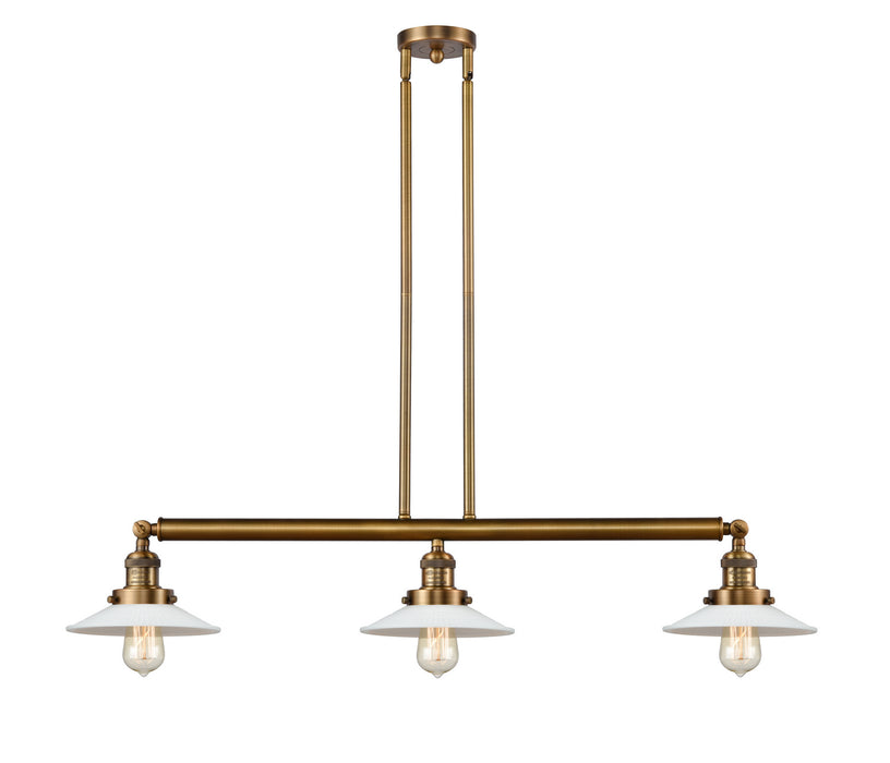 Innovations 213-BB-G1 Three Light Island Pendant, Brushed Brass