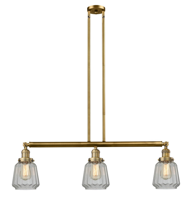 Innovations 213-BB-G142-LED LED Island Pendant, Brushed Brass
