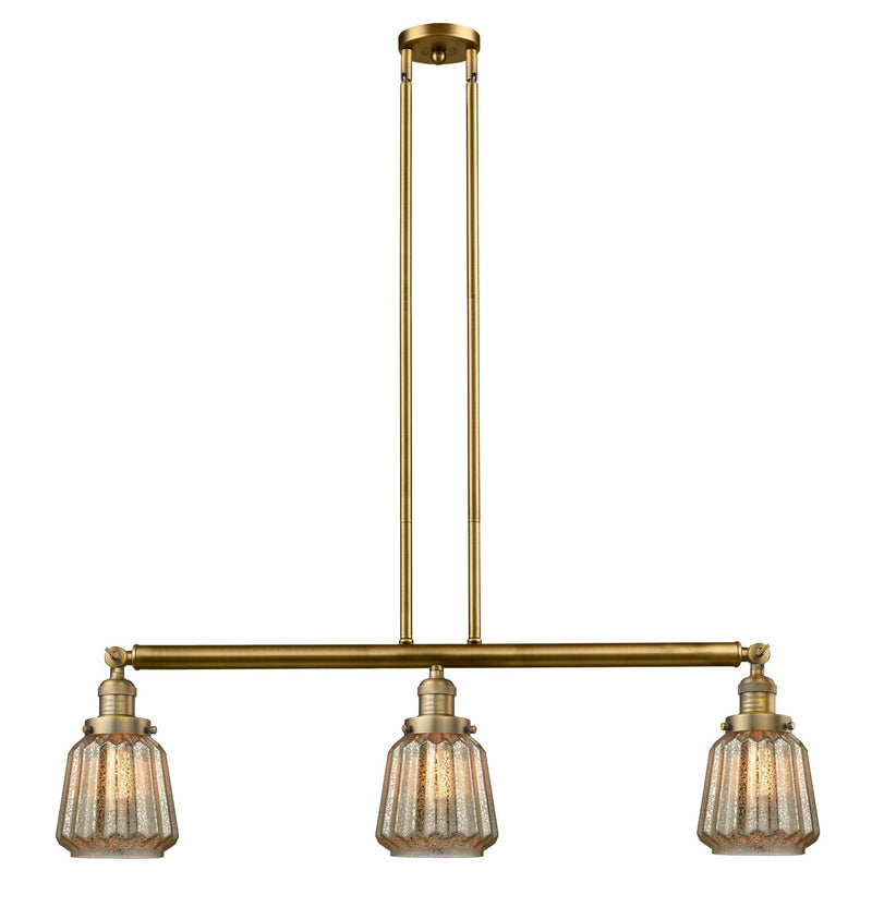 Innovations 213-BB-G146-LED LED Island Pendant, Brushed Brass