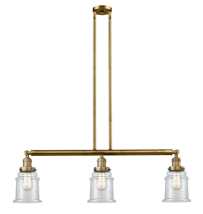 Innovations 213-BB-G182-LED LED Island Pendant, Brushed Brass