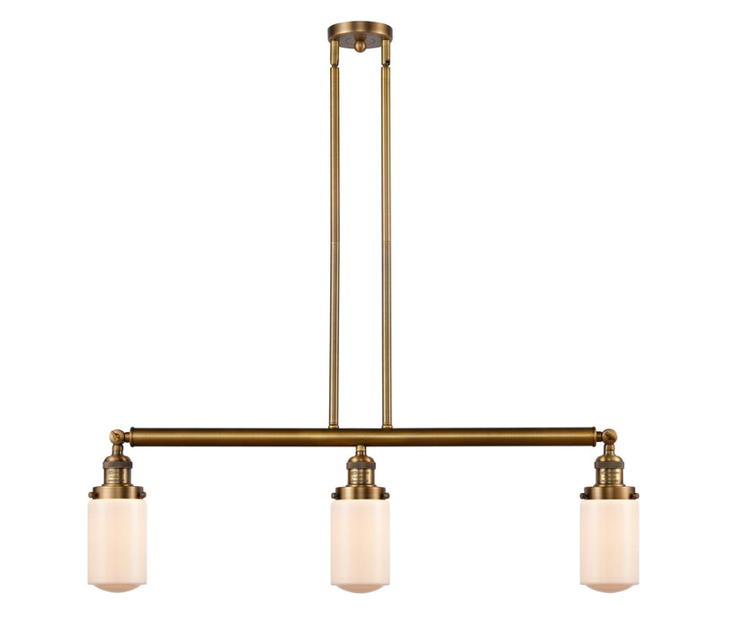 Innovations 213-BB-G311 Three Light Island Pendant, Brushed Brass