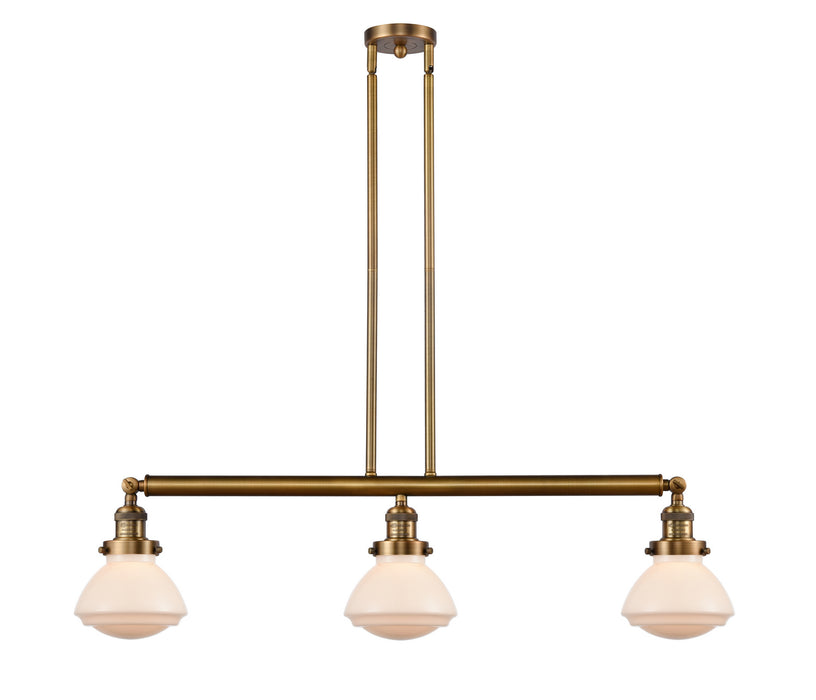 Innovations 213-BB-G321-LED LED Island Pendant, Brushed Brass