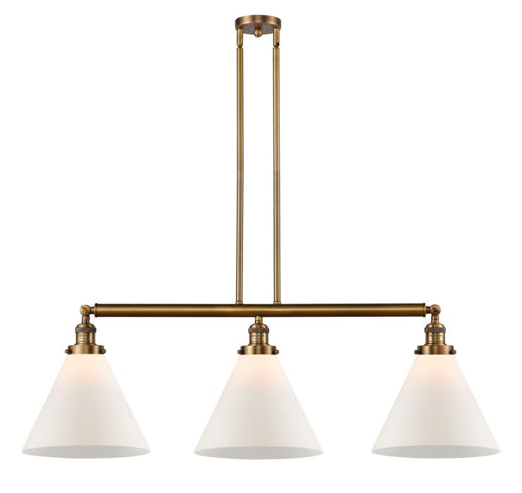 Innovations 213-BB-G41-L Three Light Island Pendant, Brushed Brass
