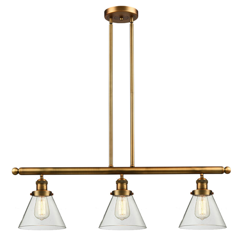 Innovations 213-BB-G42-LED LED Island Pendant, Brushed Brass