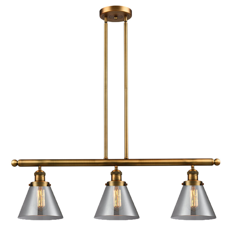Innovations 213-BB-G43-LED LED Island Pendant, Brushed Brass