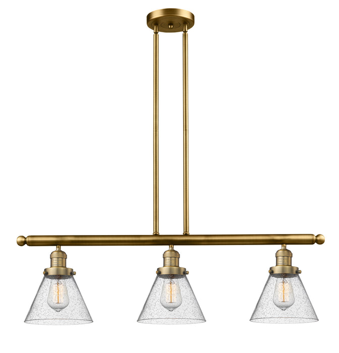 Innovations 213-BB-G44-LED LED Island Pendant, Brushed Brass