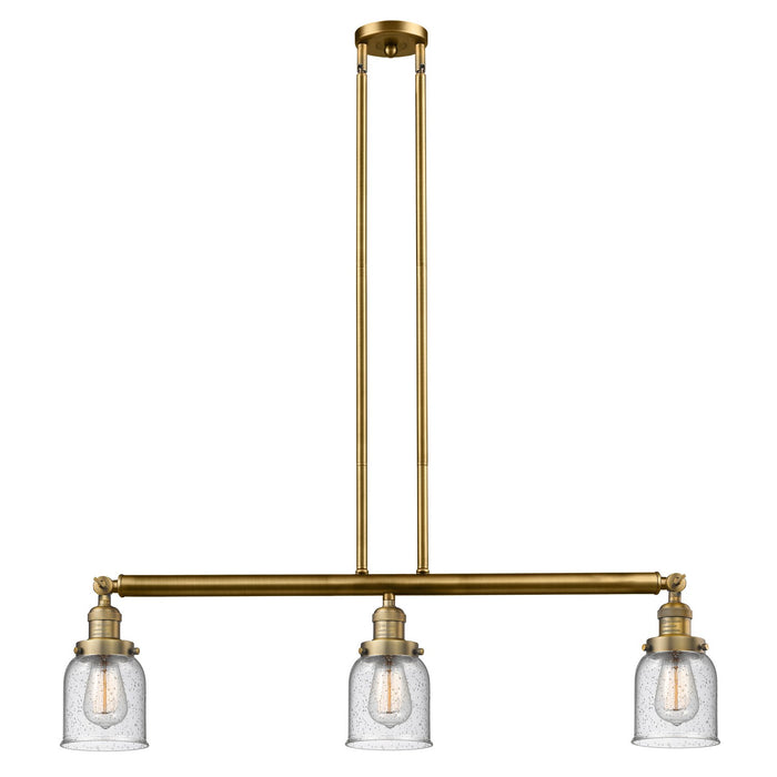 Innovations 213-BB-G54 Three Light Island Pendant, Brushed Brass
