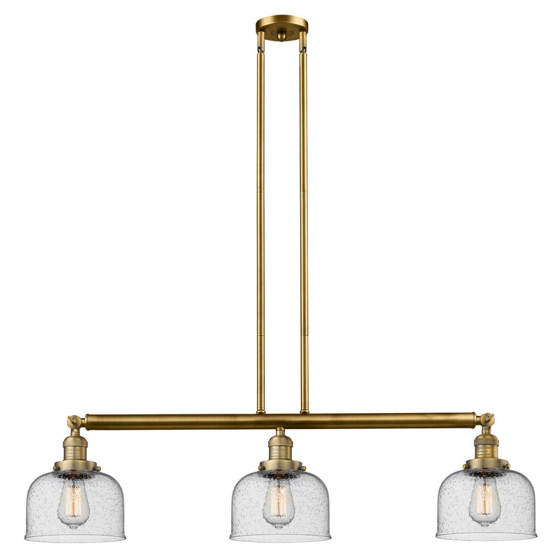 Innovations 213-BB-G74-LED LED Island Pendant, Brushed Brass