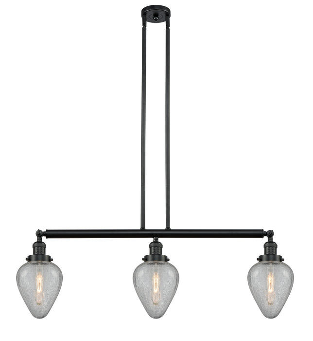 Innovations 213-BK-G165-LED LED Island Pendant, Matte Black