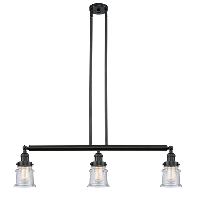 Innovations 213-BK-G184S-LED LED Island Pendant, Matte Black