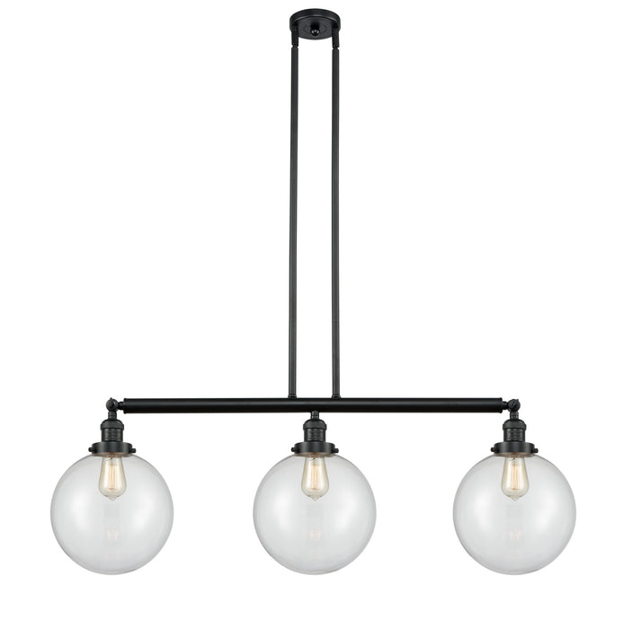 Innovations 213-BK-G202-10-LED LED Island Pendant, Matte Black