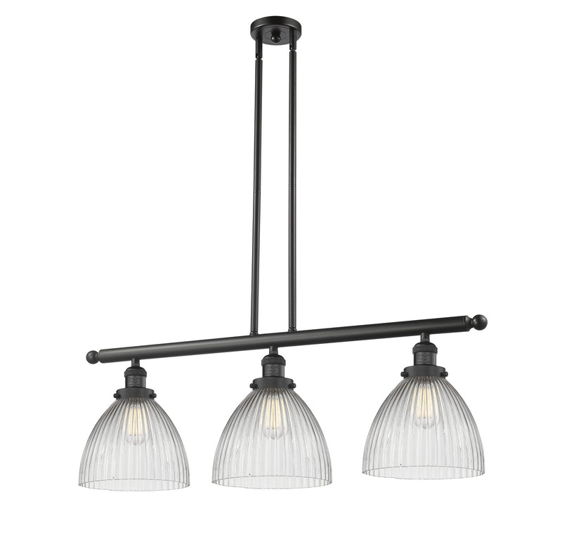 Innovations 213-BK-G222-LED LED Island Pendant, Matte Black