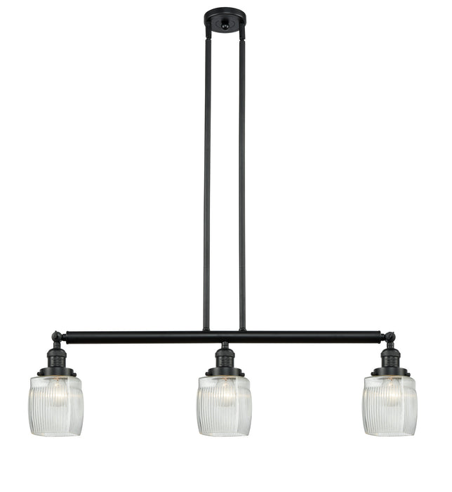 Innovations 213-BK-G302-LED LED Island Pendant, Matte Black