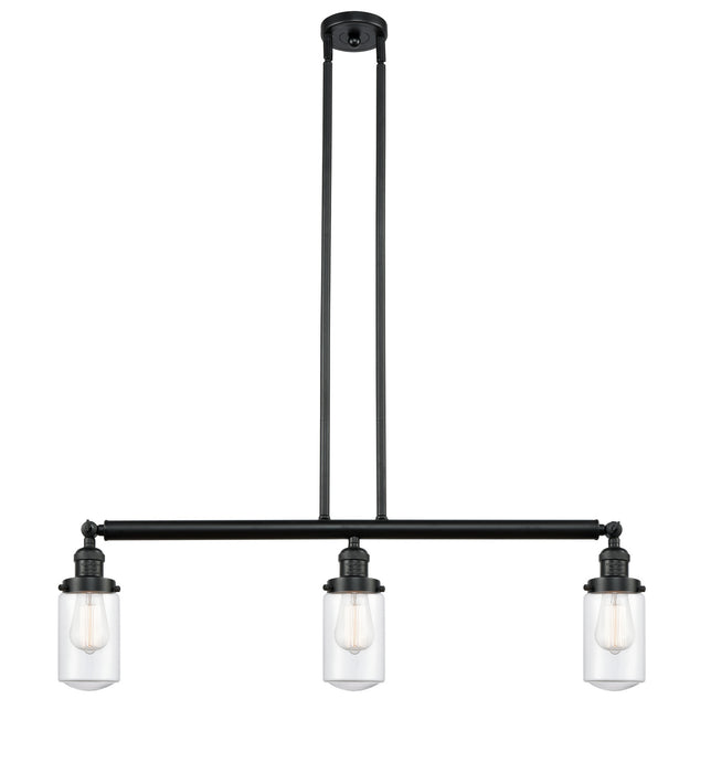 Innovations 213-BK-G312-LED LED Island Pendant, Matte Black