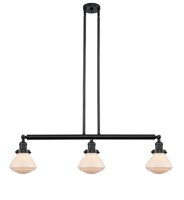 Innovations 213-BK-G321 Three Light Island Pendant, Matte Black