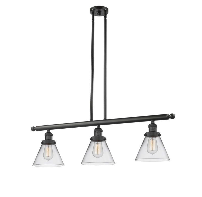 Innovations 213-BK-G42-LED LED Island Pendant, Matte Black