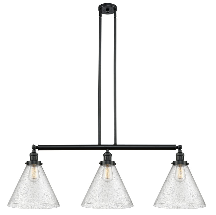 Innovations 213-BK-G44-L-LED LED Island Pendant, Matte Black