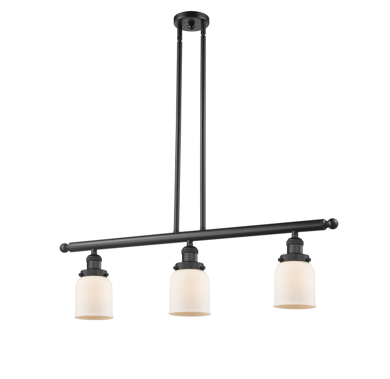 Innovations 213-BK-G51 Three Light Island Pendant, Matte Black