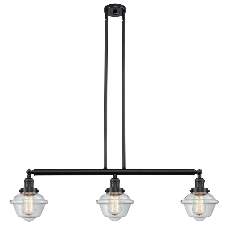 Innovations 213-BK-G532 Three Light Island Pendant, Matte Black