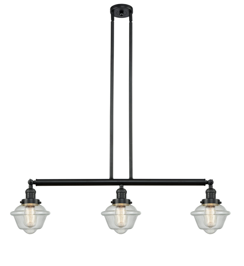 Innovations 213-BK-G534 Three Light Island Pendant, Matte Black