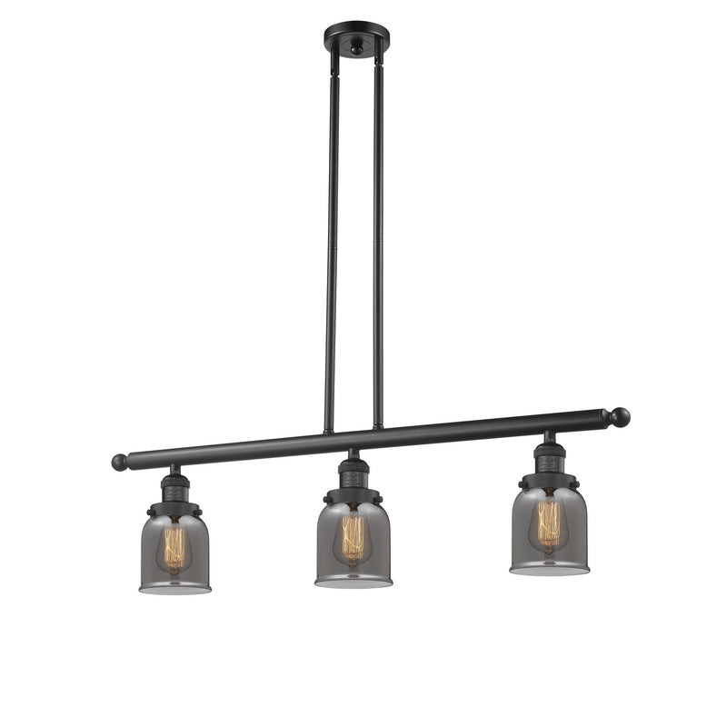Innovations 213-BK-G53-LED LED Island Pendant, Matte Black