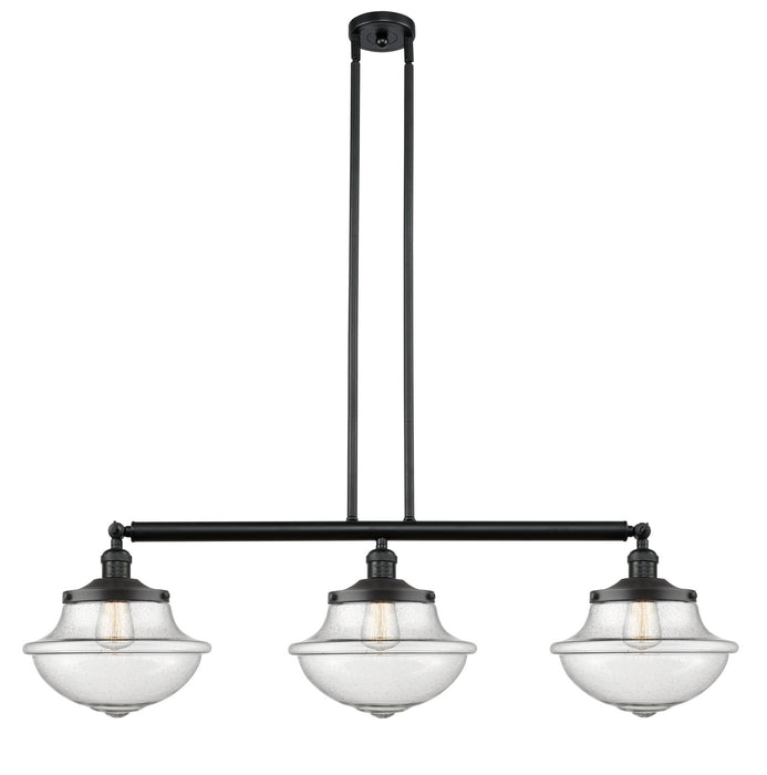 Innovations 213-BK-G544 Three Light Island Pendant, Matte Black