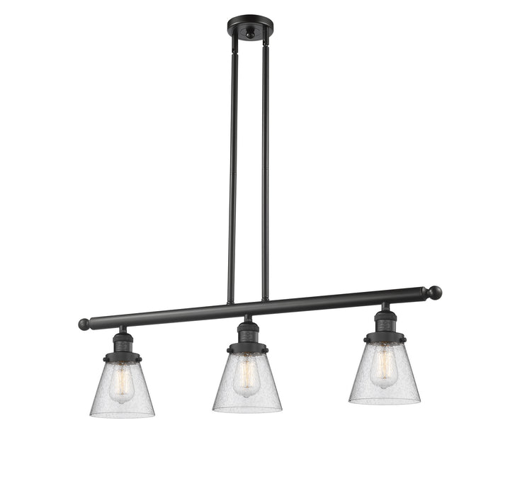Innovations 213-BK-G64-LED LED Island Pendant, Matte Black