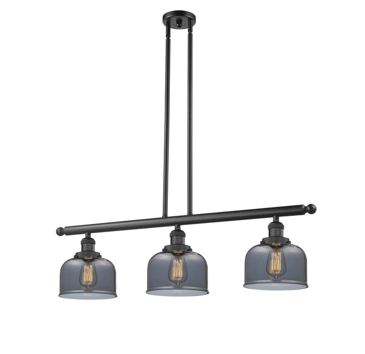 Innovations 213-BK-G73-LED LED Island Pendant, Matte Black