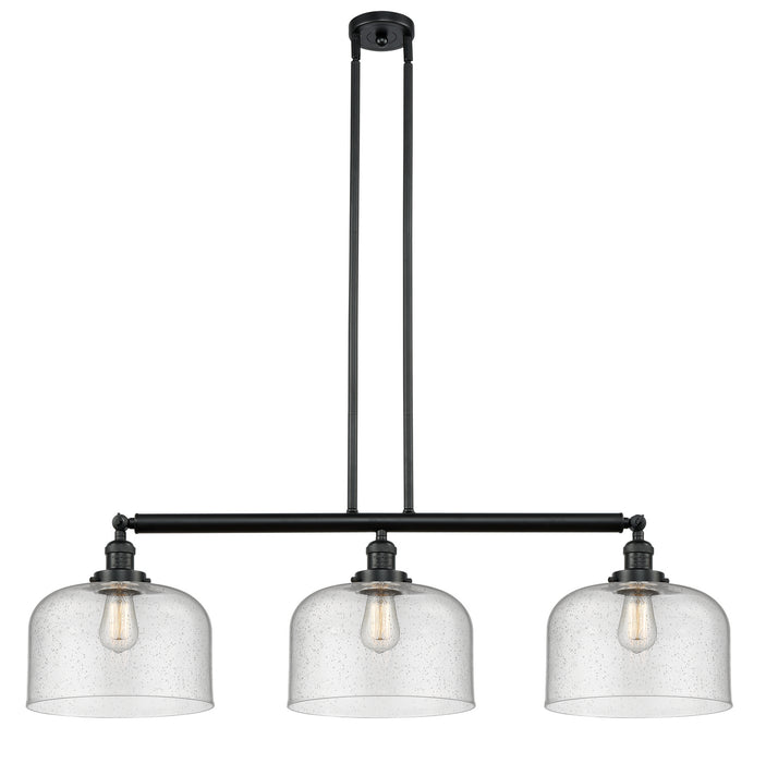 Innovations 213-BK-G74-L-LED LED Island Pendant, Matte Black