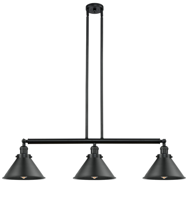 Innovations 213-BK-M10-BK Three Light Island Pendant, Matte Black