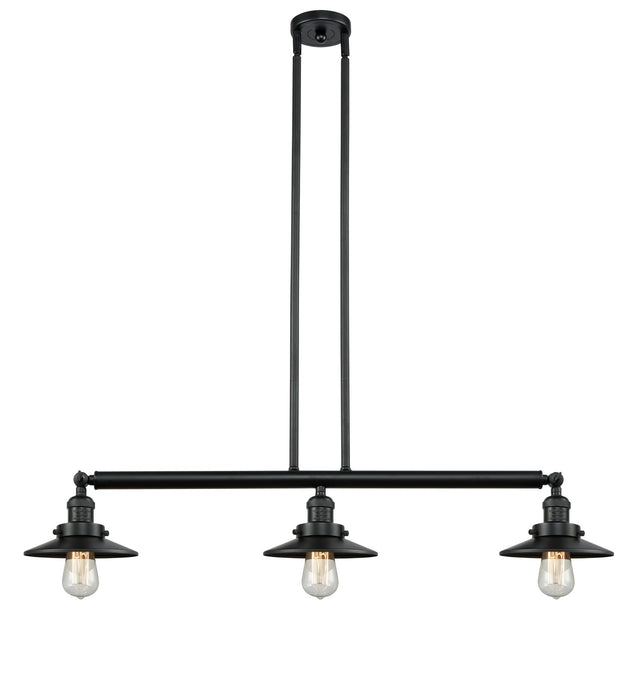 Innovations 213-BK-M6-LED LED Island Pendant, Matte Black