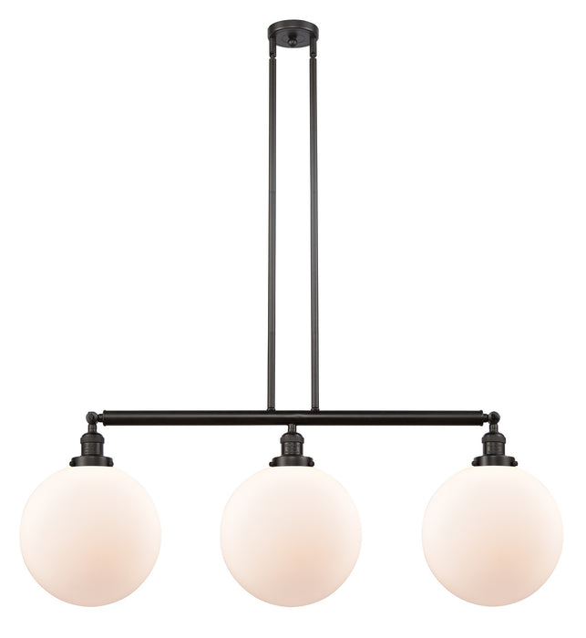 Innovations 213-OB-G201-12-LED LED Island Pendant, Oil Rubbed Bronze